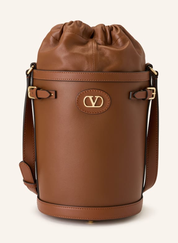 VALENTINO GARAVANI Beuteltasche ANTIBES COGNAC