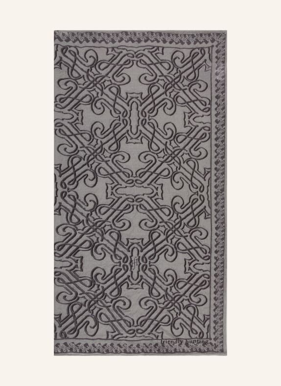 friendly hunting Cashmere-Tuch GRAU / DUNKELGRAU