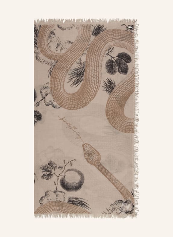 friendly hunting Cashmere-Tuch BEIGE / HELLBRAUN / DUNKELGRAU