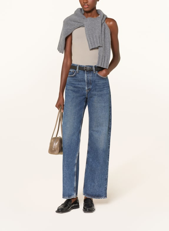 AGOLDE Rechte jeans ARC JEAN short wave bright dk ind