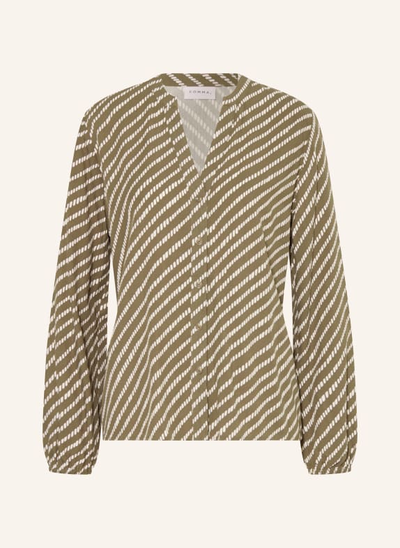 comma halenka KHAKI / BÍLÁ