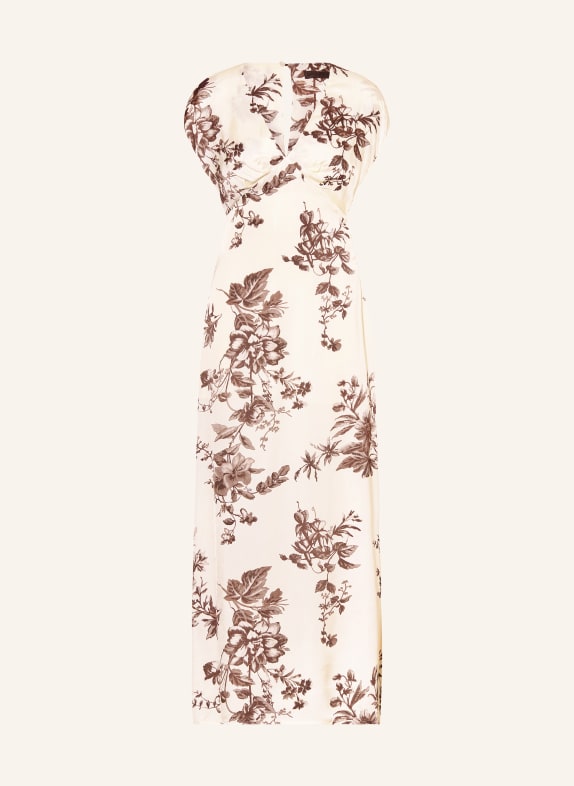 LIU JO robe ÉCRU / MARRON FONCÉ