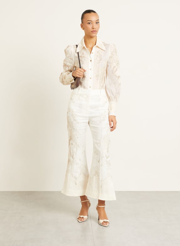 ZIMMERMANN Linnen culotte CRÈME / TAUPE