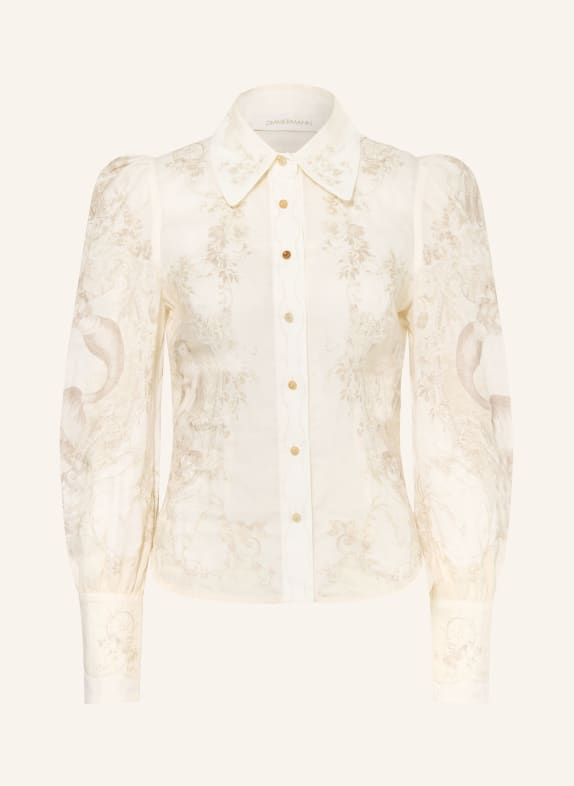 ZIMMERMANN Hemdbluse CREME / TAUPE