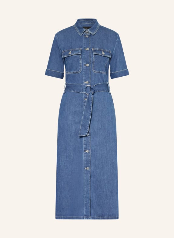 s.Oliver BLACK LABEL Košilové šaty v džínovém stylu MODRÁ