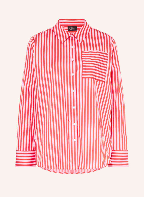 s.Oliver BLACK LABEL koszula CZERWONY / RÓŻOWY