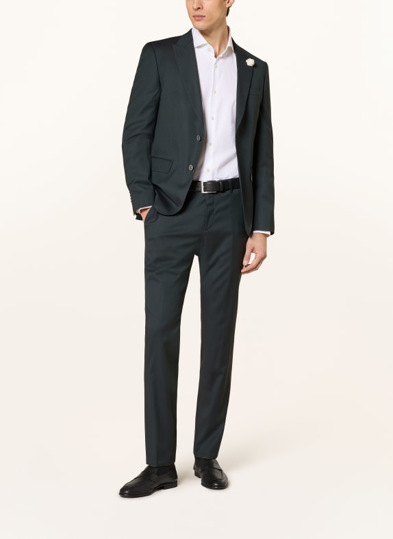 BOSS Spodnie garniturowe GENIUS Slim Fit 348 OPEN GREEN