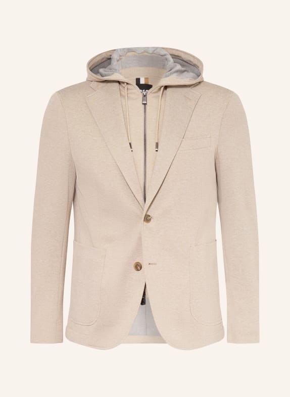 BOSS Sakko HANRY Slim Fit mit herausnehmbarer Blende HELLBRAUN