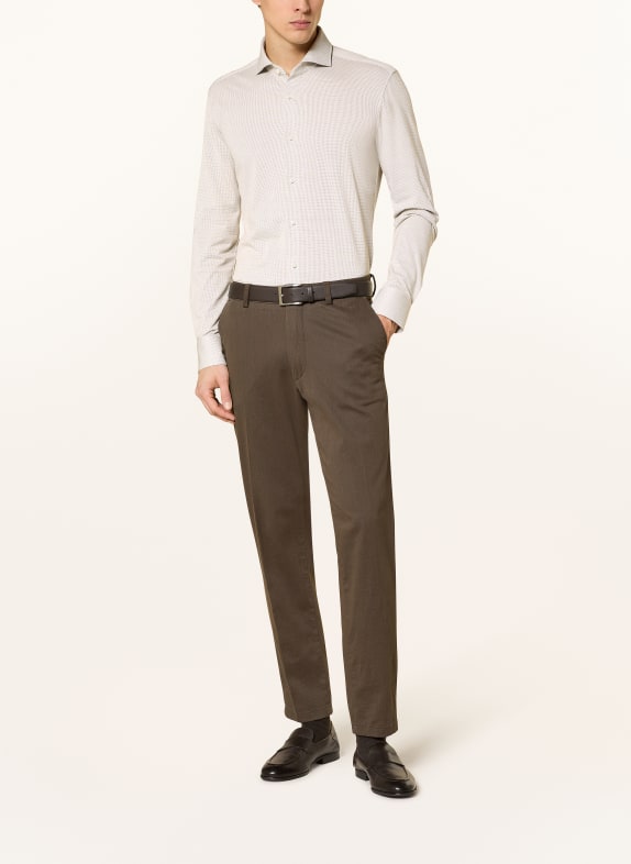 BOSS Jersey-skjorte HANK Slim Fit BEIGE