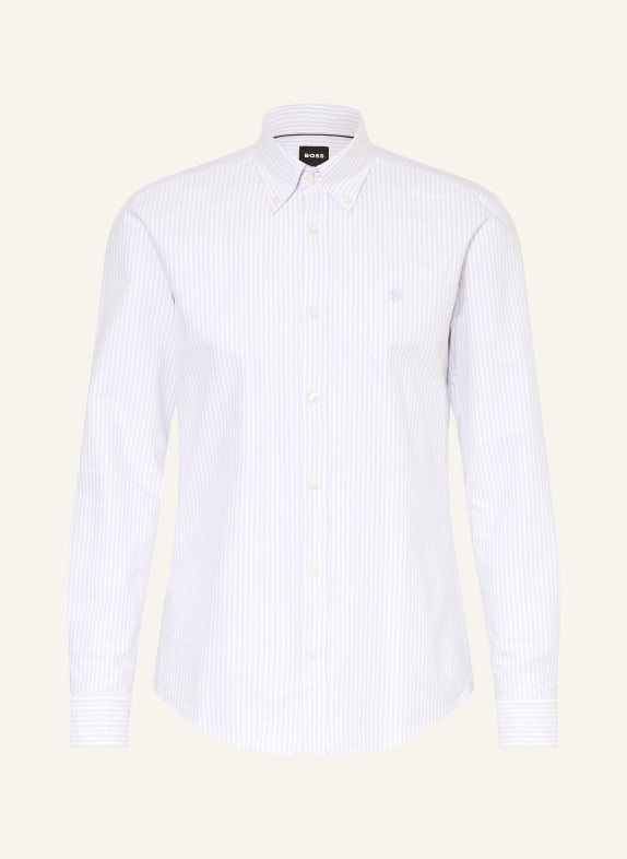 BOSS Hemd ROAN Slim Fit WEISS / HELLGRAU