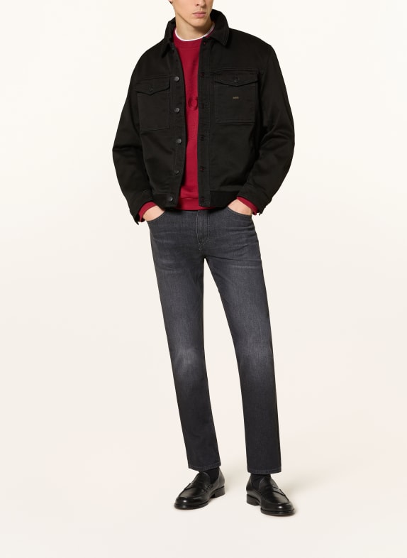 BOSS Jeansjacka LIANG CNY SVART