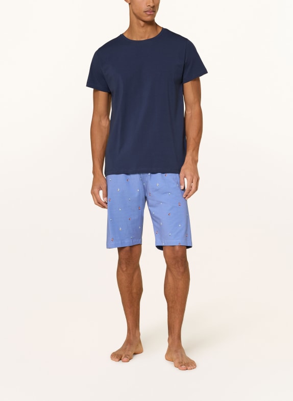 STROKESMAN'S Sovshorts LJUSBLÅ / RÖD / LJUSGUL