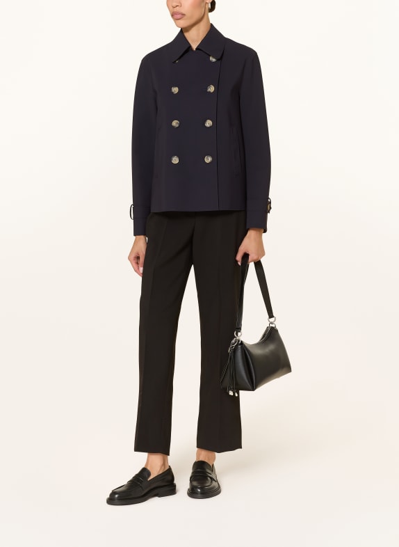 HARRIS WHARF LONDON trench coat DARK BLUE