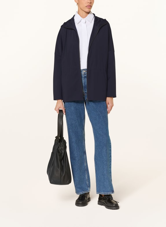 HARRIS WHARF LONDON rain jacket DARK BLUE