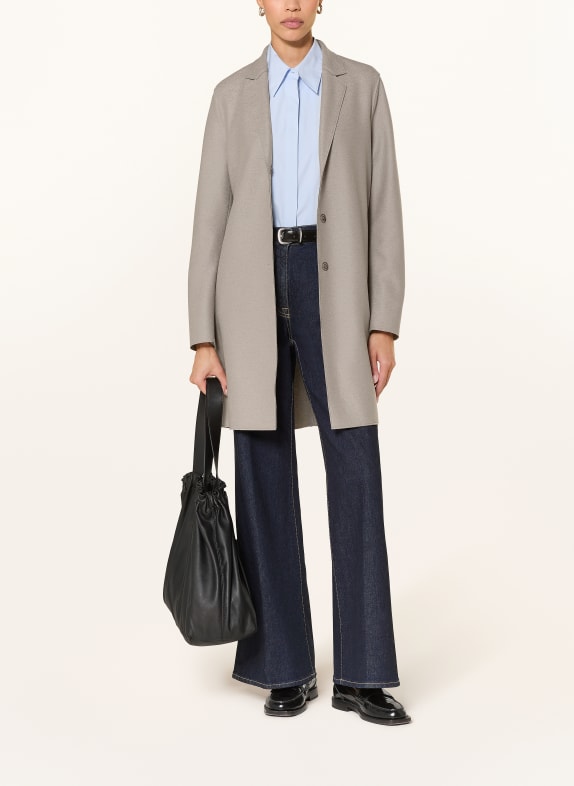 HARRIS WHARF LONDON Wollmantel GRAU