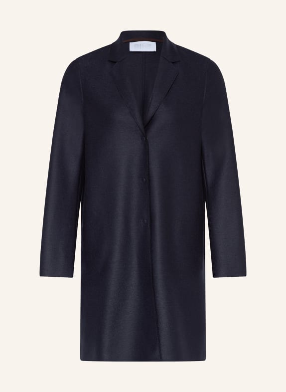 HARRIS WHARF LONDON wool coat DARK BLUE