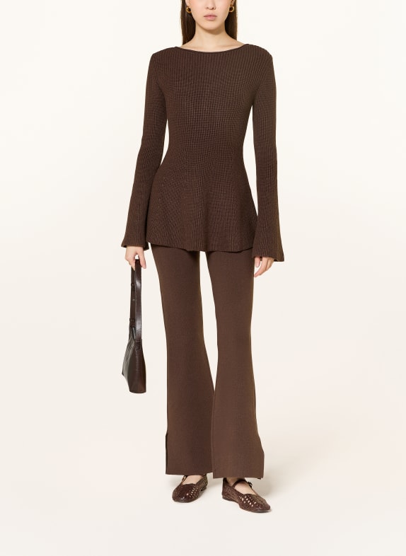 LEZU Pullover LEO DUNKELBRAUN