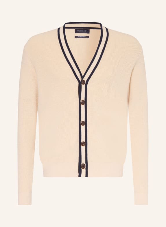 STROKESMAN'S Strickjacke BEIGE / SCHWARZ