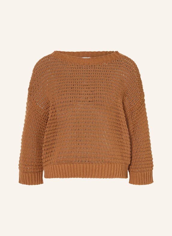 darling harbour Pull à manches 3/4 CARAMEL