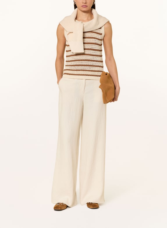 darling harbour Stickad topp creme / caramel