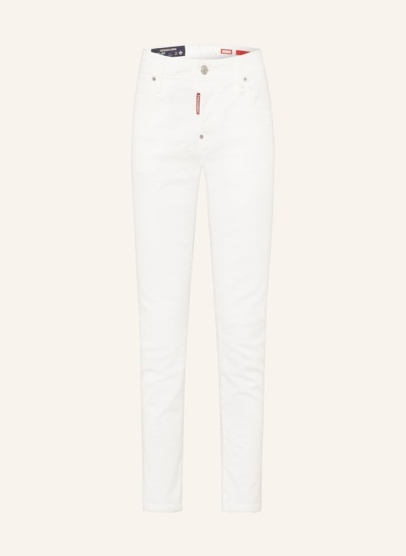 DSQUARED2 Cropped Jeans TEDDY 100 WHITE