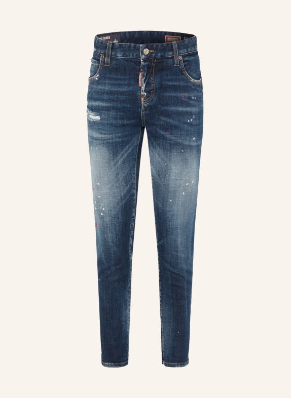 DSQUARED2 Cropped Jeans TEDDY 470 NAVY BLUE
