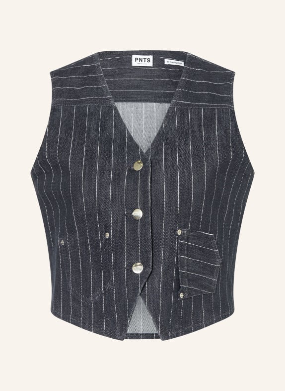 PNTS Jeansweste THE SUIT UP DUNKELBLAU