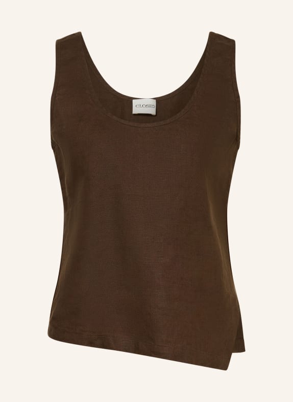 CLOSED Linnen MARRON FONCÉ