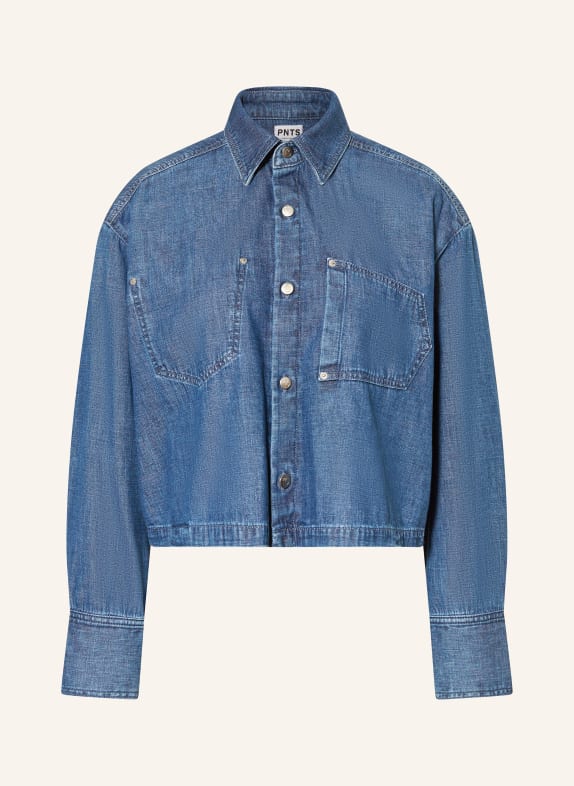 PNTS Jeansbluse THE SUIT UP BLAU