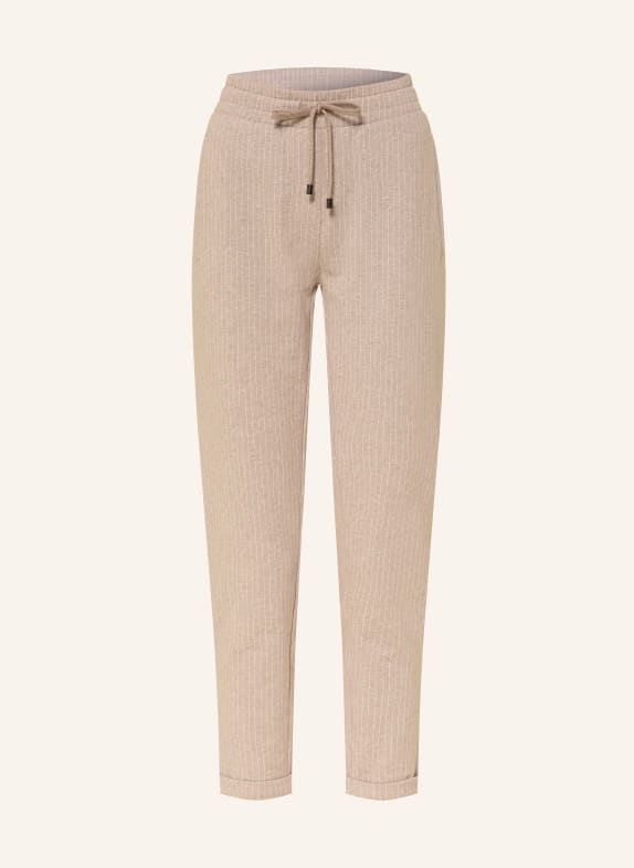 Juvia Pantalon de survêtement MARGIE BEIGE / BLANC
