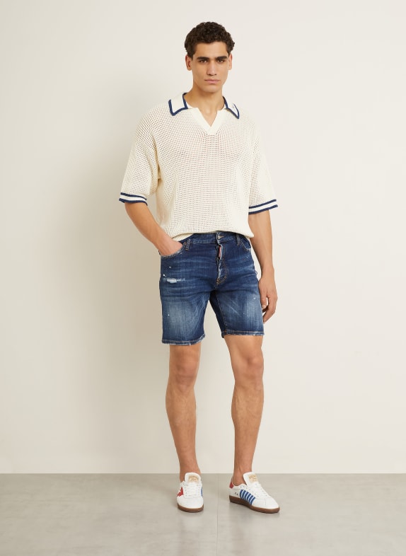 DSQUARED2 Džínové šortky MARINE 470 NAVY BLUE