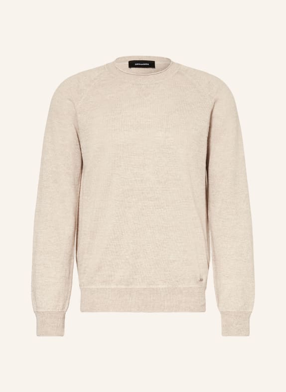 DSQUARED2 Pullover mit Leinen BEIGE
