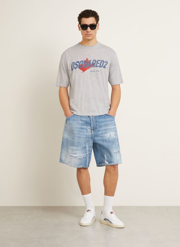 DSQUARED2 tričko ŠEDÁ