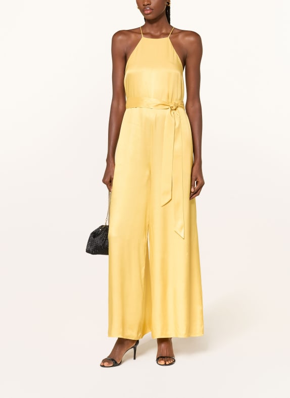 TED BAKER Jumpsuit INNZIA van satijn DONKERGEEL