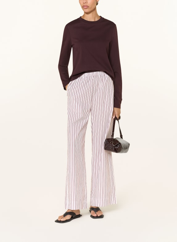 BY MALENE BIRGER broek WIT / DONKERROOD