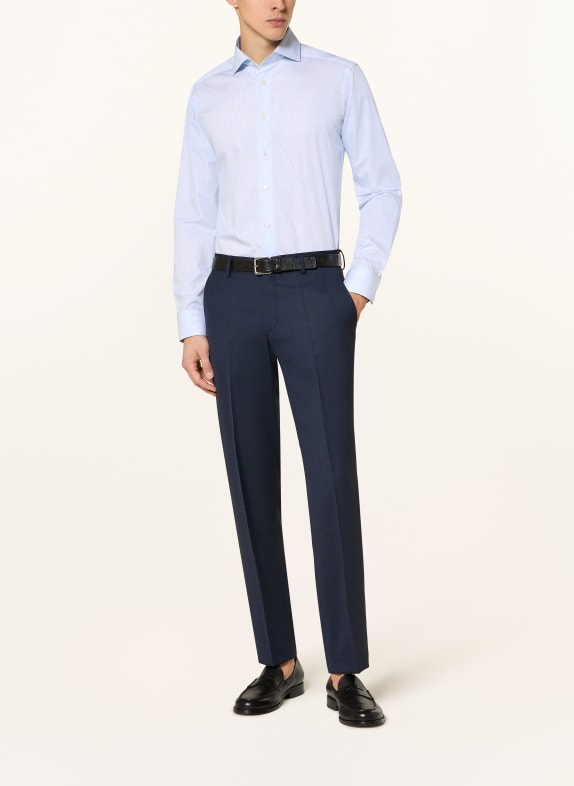 ETON Overhemd Slim Fit CRÈME / LICHTBLAUW