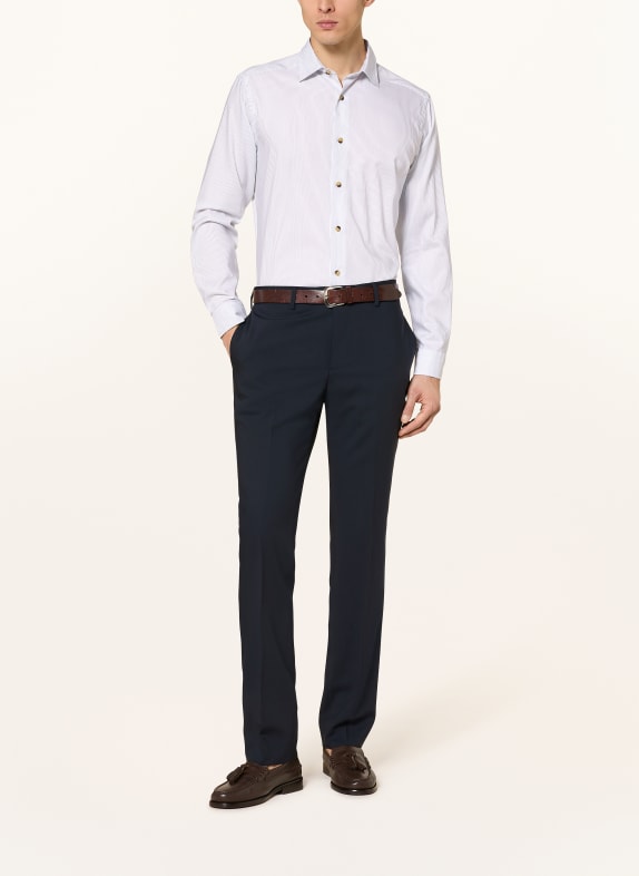 ETON Slim fit Oxford-overhemd WIT / LICHTBLAUW