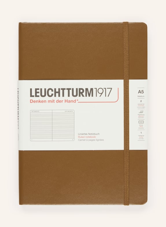 LEUCHTTURM Notizbuch MEDIUM BRAUN