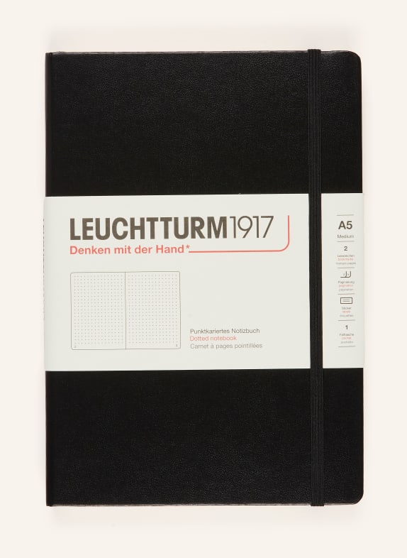 LEUCHTTURM Notizbuch SCHWARZ