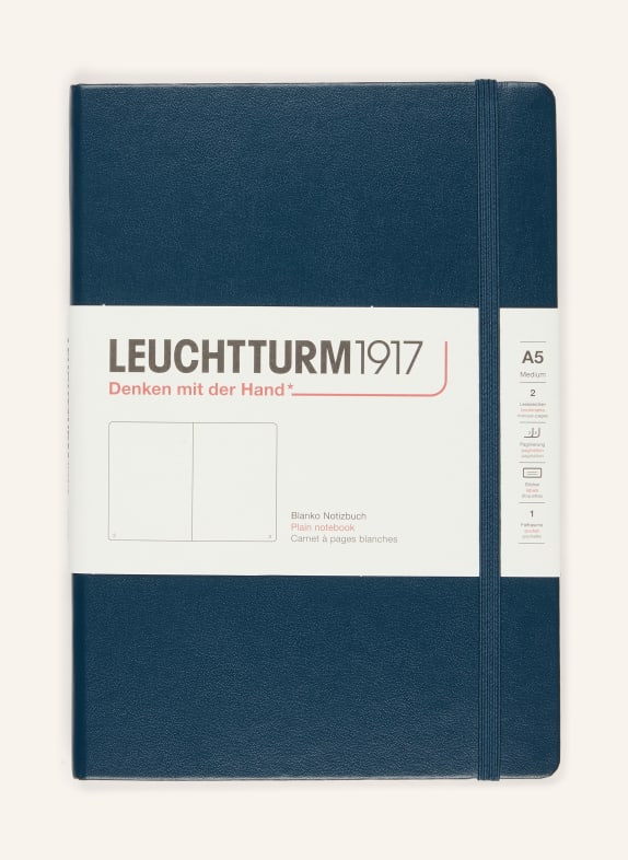 LEUCHTTURM Notizbuch MEDIUM DUNKELBLAU