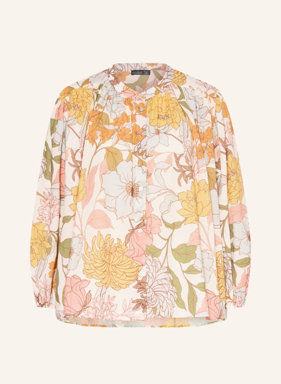 van Laack Bluzka VL-CIRAH-KN z rękawami 3/4 BIAŁY / ŻÓŁTY / MIĘTOWY