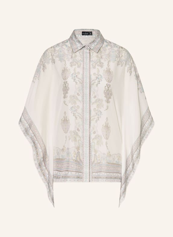 van Laack Bluzka VL-TUJA-PX z jedwabiu BIAŁY / JASNOFIOLETOWY / MIĘTOWY