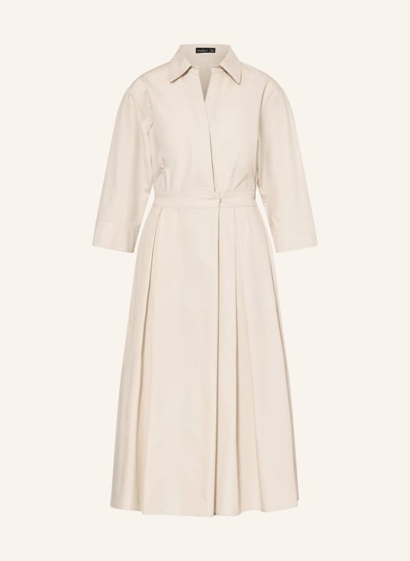 van Laack Hemdblusenkleid VL-KINALA-XX in Wickeloptik mit 3/4-Arm HELLGRAU