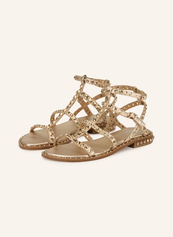 ash Sandalen PRECIOUS mit Nieten ROSÉGOLD