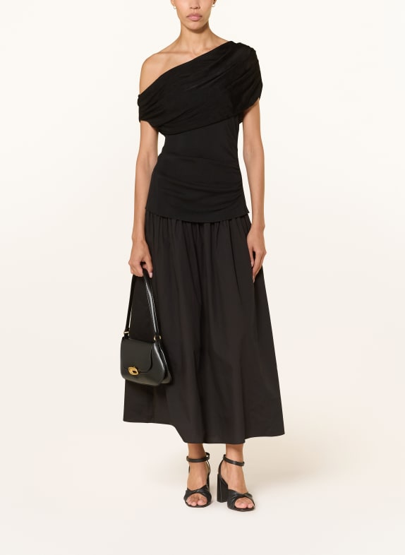 self-portrait Strickkleid SCHWARZ