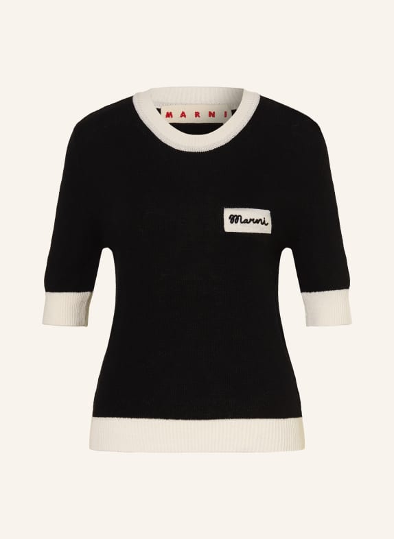 MARNI Strickshirt SCHWARZ / CREME