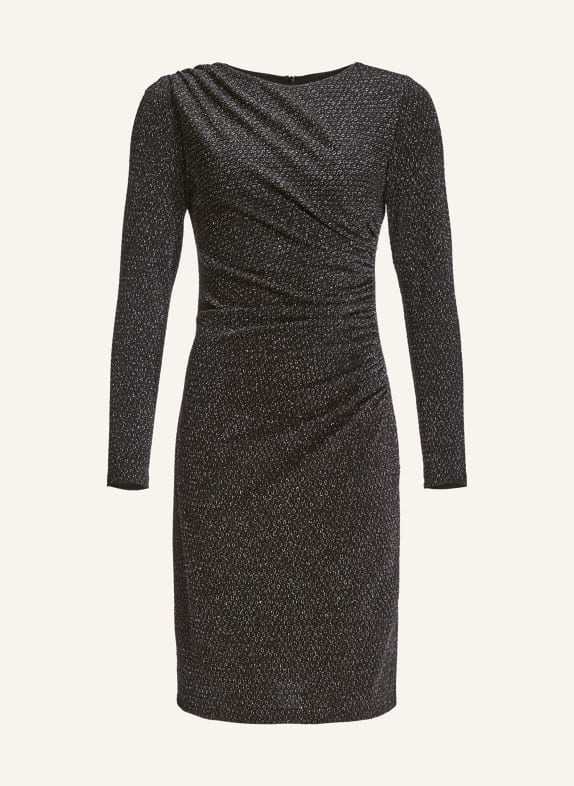 SWING Cocktailkleid SCHWARZ / SILBER