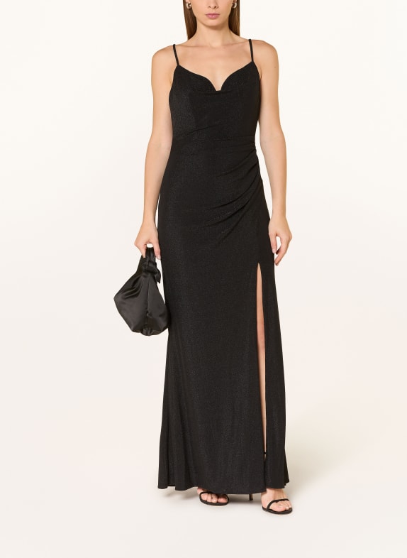 Hey Kyla Abendkleid mit Glitzergarn SCHWARZ