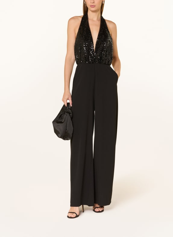 Hey Kyla Jumpsuit mit Pailletten SCHWARZ