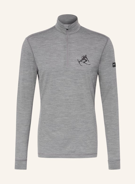 super.natural Midlayer TUNDRA175 TONI mit Merinowolle GRAU